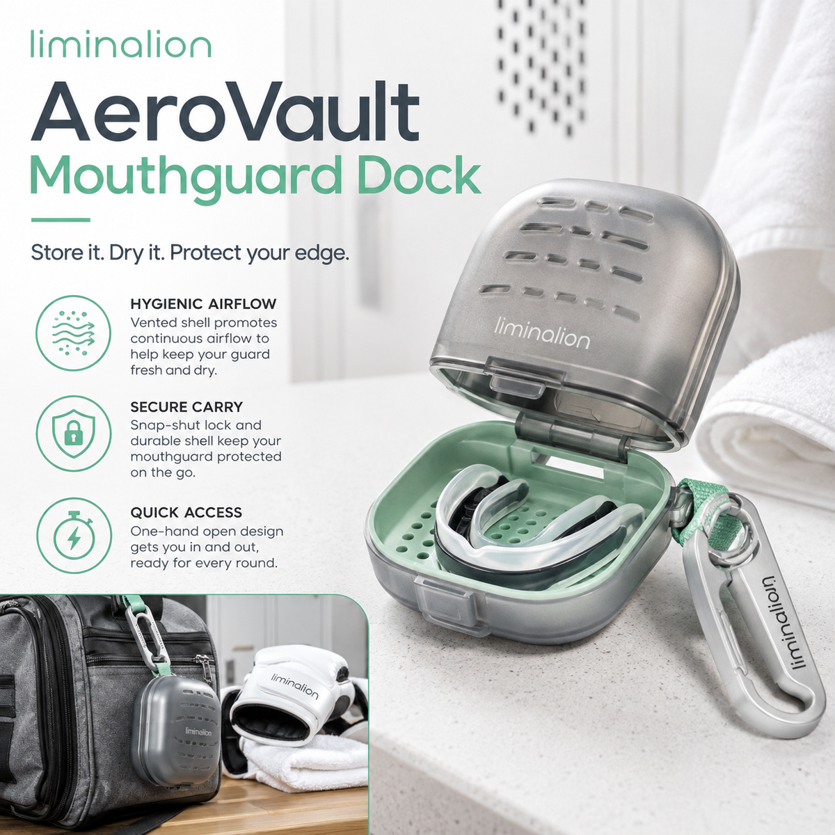 Liminalion™ AeroVault Mouthguard Dock